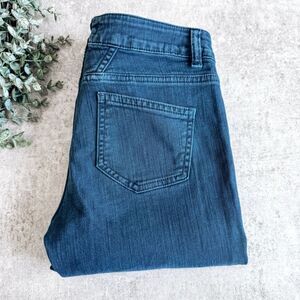 Closed Teal Slim Leg Baker Jean Size 24